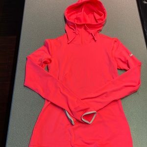 Women’s Nike dry fit, running sweatshirt. Neon pink, size 4.